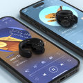 Single Wireless Headphones Waterproof Wireless Earbuds Noise Cancelling In-Ear Earphones with Mic for Workout Sports Running. 