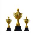 Gold Color Cricket & Football 8 Inch Mini Trophy - Cricket mini trophy - Football mini trophy - Mini trophy. 