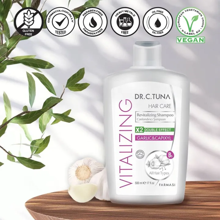 DR.%20C%20TUNA%20VITALIZING%20SHAMPOO%20500%20Ml%20(GARLIC)%20-%20Image%203
