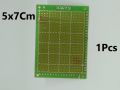 Veroboard Single Side Dot 7x5cm Glass Fiber Stripboard PCB Printed Circuit Board Project Board For Prototyping Weld Soldering Arduino DIY. 