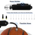 Basketball Ball Pump for Sports Balls with 10Pc Needles & 2Pc Nozzles.