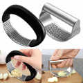 Garlic Press Cutter , Stainless Steel & Black Garlic Press Metal Ginger Garlic Chopper Crusher Garlic Cutter Creative Hand Press Garlic Tools Kitchen Gadgets..