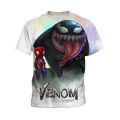 2022 New Venom Printing Tshirt Crewneck Quick-drying T shirts Baby Boy Clothes Children's Clothing T-shirt For Kids. 