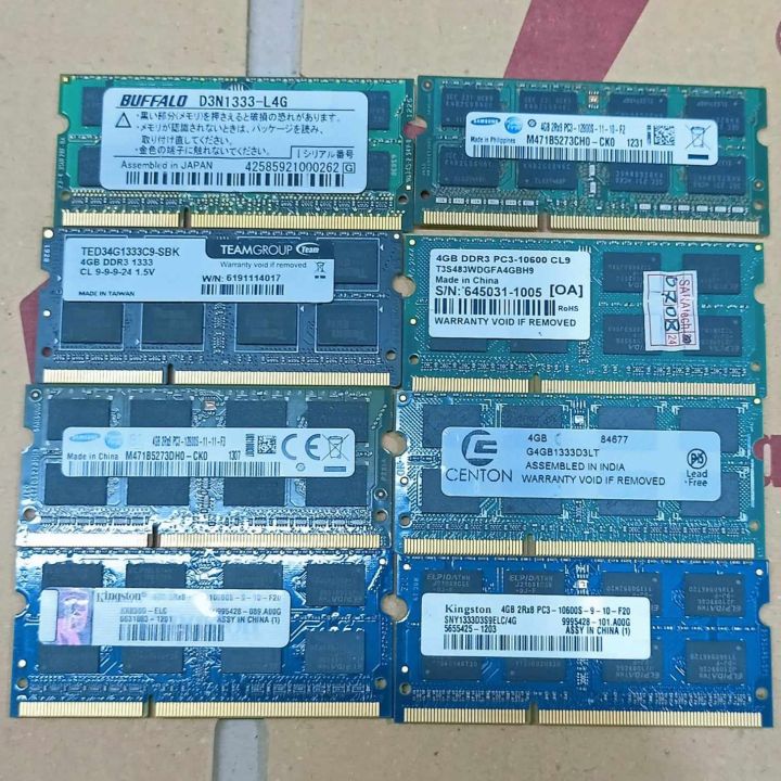 4GB  Laptop Ram-pc3 10600- 1333 Mhz  with 1 year warranty