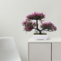 Artificial Plants Bonsai Small Tree Pot Plant Flowers Potted Ornaments For Home Room Table Decoration Hotel Garden Decor. 