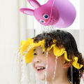 Cute Cartoon Rabbit Baby Bath Cup Kids Wash Hair Shower Shampoos Rinse Cup Multifunctional Sprinkler Baby Hair Bath Shampoos Rinse Bath Rinser with Handle. 