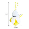 Cartoon Plush Banana Keychain Banana Pendant Doll Key Chain Bag Car Keyring Gift. 