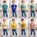 4 Piece Baby Boys Half Sleeve T-Shirt. Stylist Children Boy Summer Suit Set. 