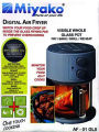 Miyako One Touch Cooking 4 Litre Digital Glass Pot Air Fryer | AF-01GLX. 