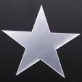3D Sticker, 40 X Star Art Mirror Wall Sticker Surface Decal Home Room DIY Art Decor (Silver).