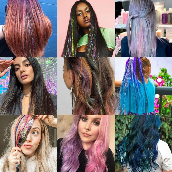 90cm%20Sparkle%20Hair%20Tinsel%20Rainbow%20Colored%20Strands%20Girls%20Headwear%20Hairbinge%20Hair%20Laser%20False%20Hair%20Extensions%20Decor%20Glitter%20Strips%20-%20Image%205