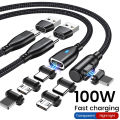 Computer Samsung ok Notebook Micro Type C Fast Charging SB C Cable Type C to U0W Magnetic AUFU 2PCS 10 PD 5A90 Degree Magnet Cable for Macbo.