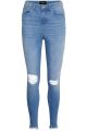 stylish fashionable denim jeans pants for ladies. 