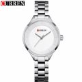 CURREN 9015 Women Watch Luxury Stainless Steel Ladies Watch White.