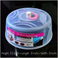 Microwave Food Cover / Food Plate Cover Splatter Guard Non Stick Plastic Clear Dish Lid - 1 Pcs. 