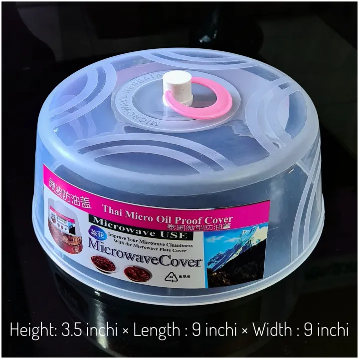 Microwave%20Food%20Cover%20/%20Food%20Plate%20Cover%20Splatter%20Guard%20Non%20Stick%20Plastic%20Clear%20Dish%20Lid%20-%201%20Pcs%20-%20Image%202