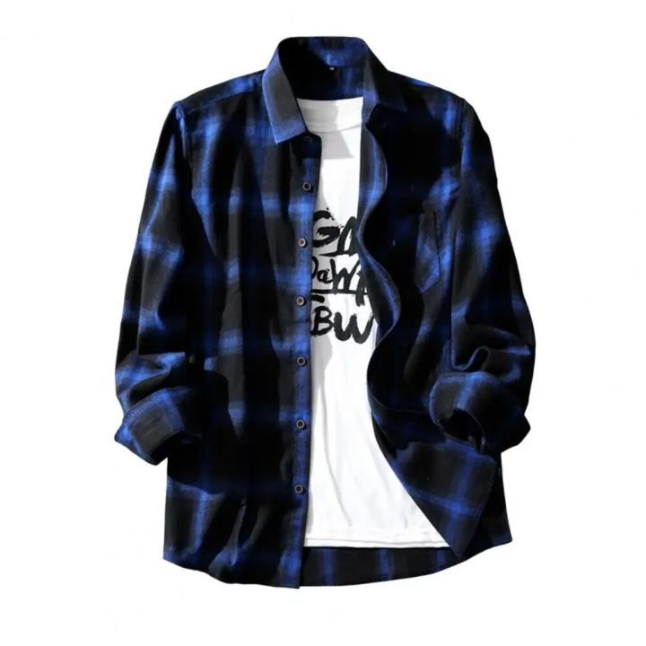 Black%20White%20Plaid%20Men%20Shirt%20Spring%20Autumn%20Casual%20Shirt%20Long%20Sleeve%20Turn-down%20Collar%20Single-breasted%20Men%20Jacket%20camisa%20masculina%20-%20Image%207