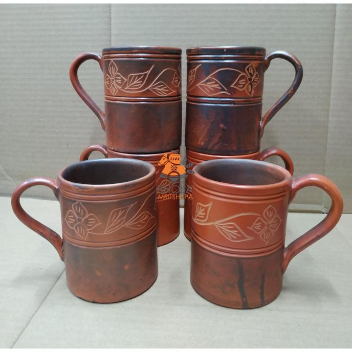 Matir Mug / Matir Glass: Sip Your Favorite Beverages From This Traditional Clay Glass, Adding A Rustic Touch To Your Drinkware Collection.