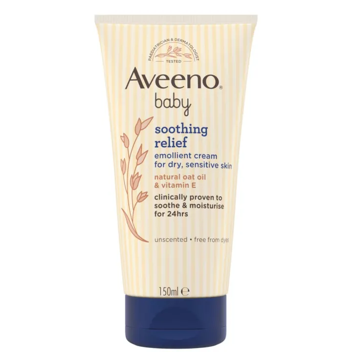 AVEENO%20Baby%20Soothing%20Relief%20Emollient%20Cream%20For%20Dry%20Sensitive%20Skin%20150ml%20-%20Image%203