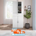 Unique Design 4 Door Almirah with Locker Drawer/ Bedroom Furniture Wardrobe/ Cloth Storage Cabinet by Best Quality Furniture.