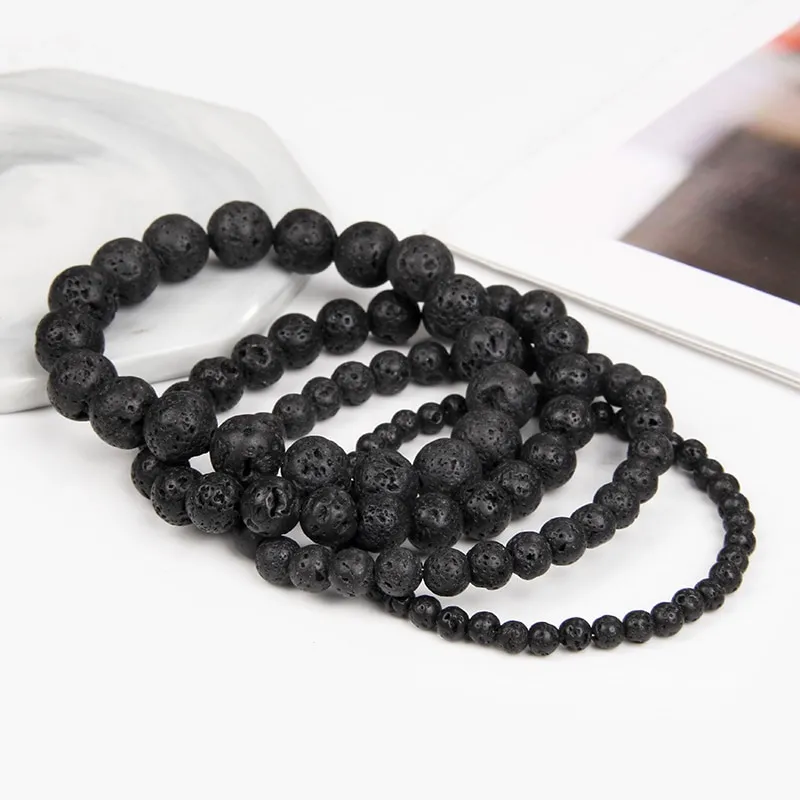 6/8/10mm Natural Gemstone Bead Bracelet - Crystal Stone Bracelet For Men Women (Wholesale)