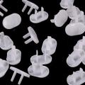 50Pcs Anti Electric Shock Plugs Protector Cover Cap Power Socket Electrical Outlet Baby Children Safety Guard Two holes.
