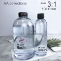 3: 1 - 100 gram Crystal Clear Epoxy Resin with Hardener. 