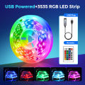 5M LED Strips Lights RGB Water Proof 16 Colors With Remote Control 2835 RGB. 