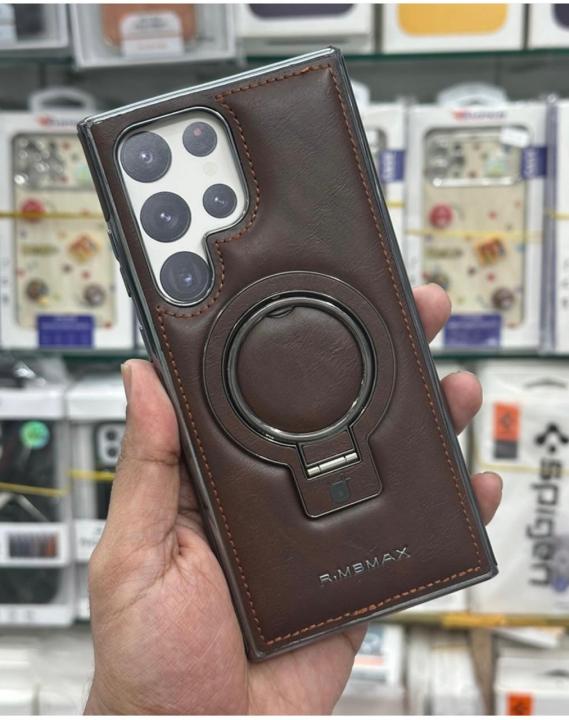 Jinduka%20Leather%20phone%20PU%20case%20with%20luxury%20magnetic%20support%20ring%20for%20Samsung%20Galaxy%20S25%20Ultra,%20S24%20Ultra,%20S23%20Ultra/%20Magsafe,%20wireless%20charging,%20hollow%20logo%20-%20Image%203