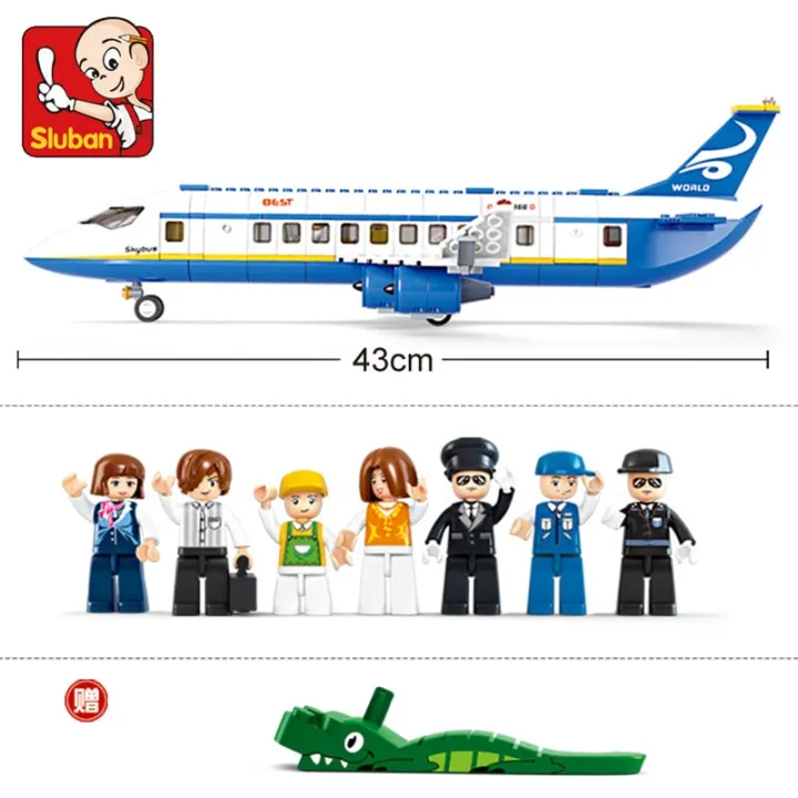 SLUBAN%20City%20Aviation%20Airport%20Airplane%20Passenger%20Plane%20Bus%20Classic%20MOC%20Figures%20Model%20Building%20Blocks%20Bricks%20Kit%20Set%20Toys%20For%20Kids%20-%20Image%204