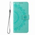 Totem Flower Embossed Leather Phone Case For iPhone 15 Pro Max/iPhone 15 Pro/iPhone 15/iPhone 15 Plus.