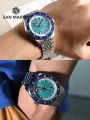 San Martin Original Design Fashion GMT 39.5mm Men Sports Watch Japan NH34 Automatic Mechanical Waterproof 100m SN0116 Reloj.