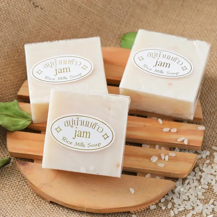 Thailand JAM Rice Milk Soap Original Wholesale Handmade Whitening Goat Milk Soap Rice Soap for Whitening