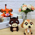 1856Pcs+ Cartoon Nano Blocks Lion Timon Pumbaa Figures Diamond 3D Model Micro Building Blocks for Adults Mini Bricks Mini Block Superman.