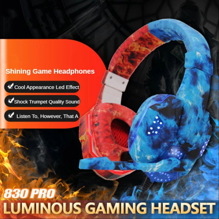 830Pro%20Gaming%20Headsets%20Gamer%20Headphones%20Surround%20Sound%20Stereo%20Wired%20Earphones%20USB%20Microphone%20Colourful%20Light%20PCLaptop%20with%20Portability%20Geartronic%20-%20Image%203