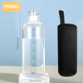 Hit Proof Borosilicate Glass Water Bottle with Protector Cover - 500ml/750ml/1000ml.