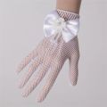 Kids Cream Lace Fishnet Gloves Communion Party Flower Gloves Princess Flower Girls Gloves Etiquette Party Accessories D2R7.
