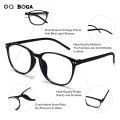 OQ BOGA 3 Colors Fashion Anti Blue Light Radiation Computer Glasses Women Men Eye Protection Plastic Oval Frame Eyewear.
