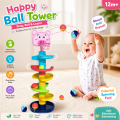 5 leyer brop bascket ball toy tor kids- multi color. 