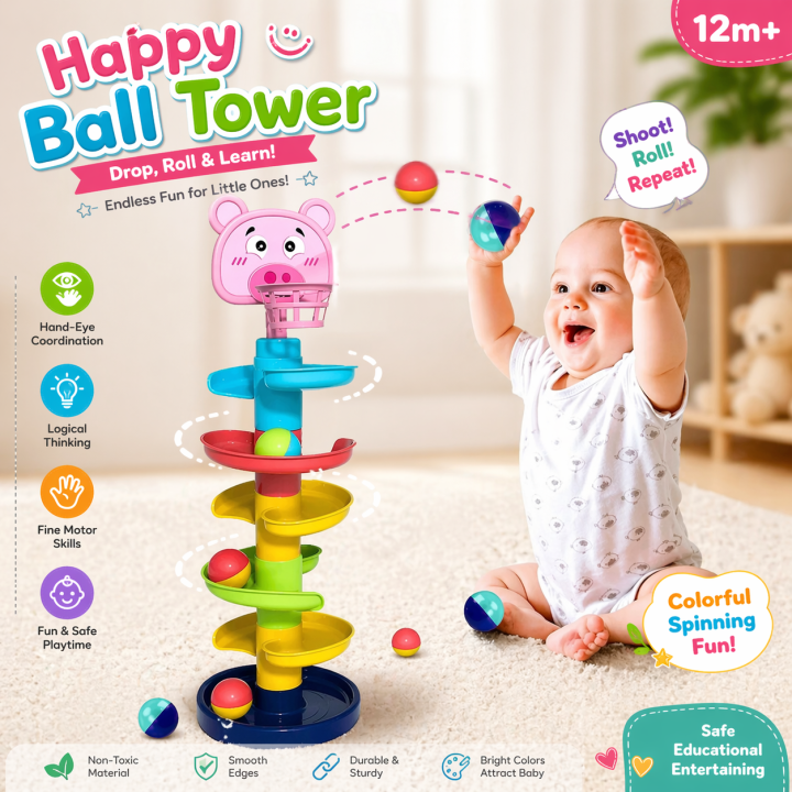 5 leyer brop bascket ball toy tor kids- multi color