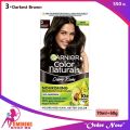 Garnier Color Naturals Nourishing Permanent Hair Colour Cream - 3 Darkest Brown.