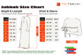 Raj Fashion Collerless premium arabic cotton jubbah -thobe | JB-36gr.