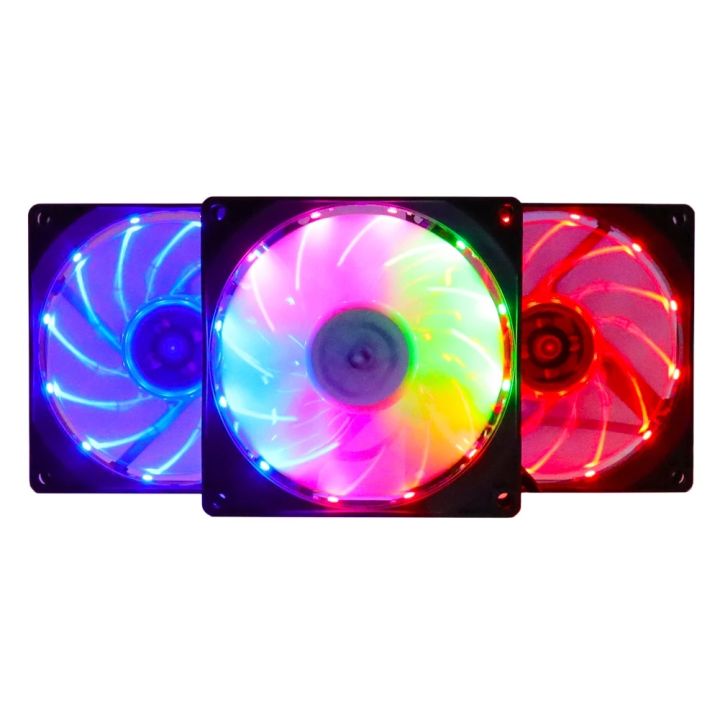 RGB LED PWM 3 Pin 9CM Computer Case Fan Silent 90MM CPU Cooling Quiet PC Cooler 12V DC