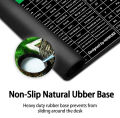 VONN RGB 800*300*4mm Shortcut Mouse Pad Shortcuts Cheat Sheet Mat Quick Key Super Large Anti-Slip Mice Pad(31.5 * 11.8in).