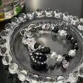 Funny cat bracelet women's simple crystal beads string bracelet ins hot design cartoon animal jewelry for women.