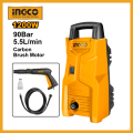 INGCO 1200W High Pressure Washer with Aluminium Wire Motor and Auto Stop System HPWR12008. 