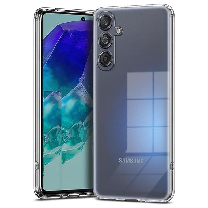 Samsung Galaxy F55 5G Flexible Clear Transparent Soft TPU Back Case Cover