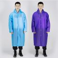 【Alien Alien】 Mens Womens Waterproof Raincoats Long Jacket EVA Button Hooded Raincoat Coats Poncho Rainwear. 
