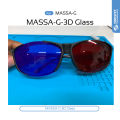 New Red Black Frame Universal 3D Plastic Glasses/Oculos/Red Blue 3D Glass Anaglyph 3D Movie Game DVD Vision/cinema Red Blue 3d.