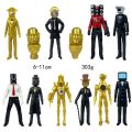 Skibidi Toilet Man Camera Man Figure TV Speaker Man Model Cameraman Funny Doll Action Figures Decorations PVCl Toy Collectible.